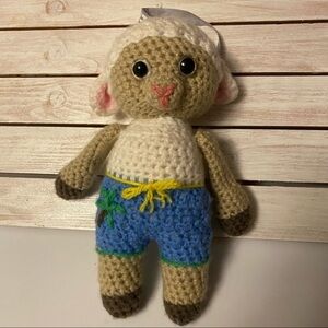 Crochet lamb‎ sheep plush toy